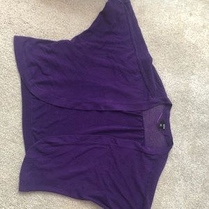 Ana Purple Cardigan 3/4 Sleeve - size XL